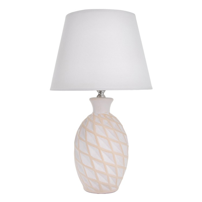 Настольная лампа 16502/1 E14 40Вт бело-бежевый 22х22х38 см RISALUX Настольная лампа 16502/1 E14 40Вт бело-бежевый 22х22х38 см RISALUX