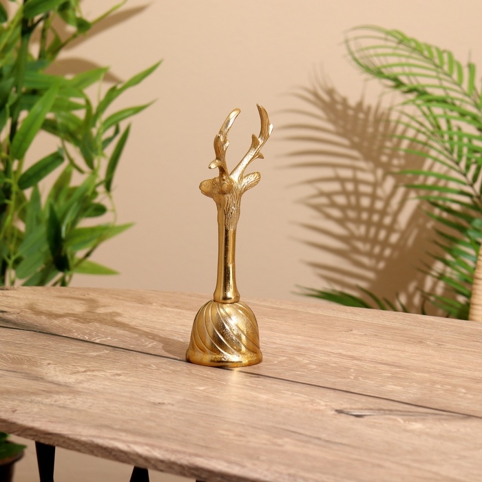 Колокольчик  Колокольчик "Олень" алюминий 6х7х20 см