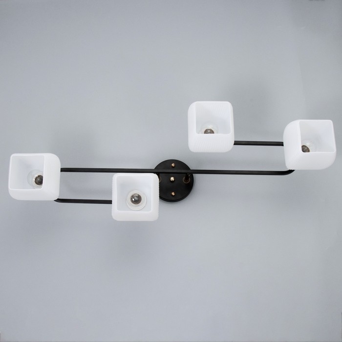 Люстра Люстра "Бариса" 4хЕ27 40Вт черный 79х27х27,5см BayerLux