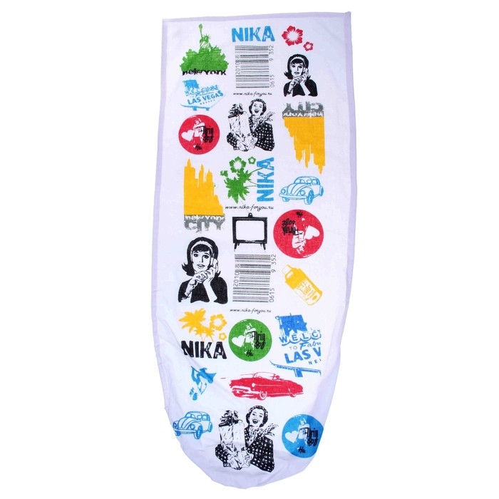 Чехол для гладильной доски Nika, 130×52 см, рисунок МИКС Чехол для гладильной доски Nika, 130×52 см, рисунок МИКС