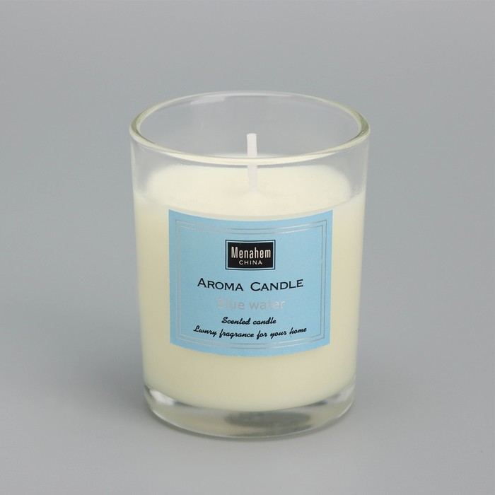Набор свечей ароматических  Набор свечей ароматических "Aroma Candle", морская вода, 3 шт