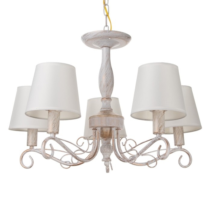 Люстра 2149/5 E14 40Вт белый с золотой патиной 57х57х38 см BayerLux