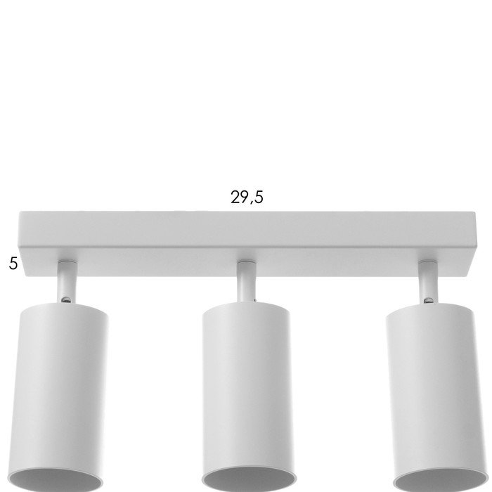 Спот Спот "Этнес" 3хGU10 белый 50х6,5х16,5 см