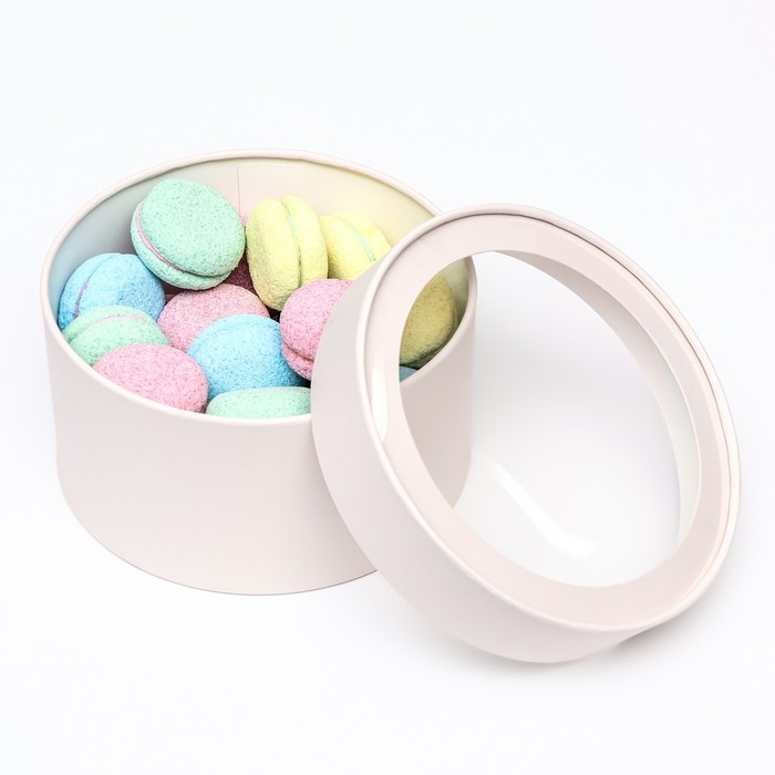 Подарочная коробка Подарочная коробка "Wewak" пудра, завальцованная с окном, 18 х 10 см