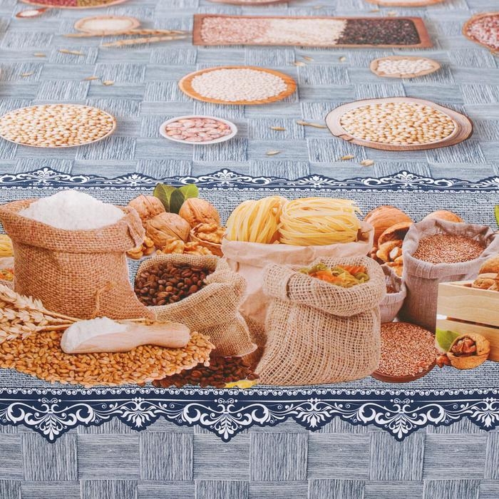 Клеёнка на стол на тканевой основе «Урожай», ширина 137 см, рулон 20 м, толщина 0,22 мм Клеёнка на стол на тканевой основе «Урожай», ширина 137 см, рулон 20 м, толщина 0,22 мм