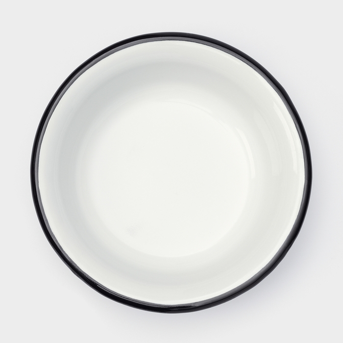 Миска эмалированная, 400 мл, d=15 см, без деколи, цвет белый Миска эмалированная, 400 мл, d=15 см, без деколи, цвет белый