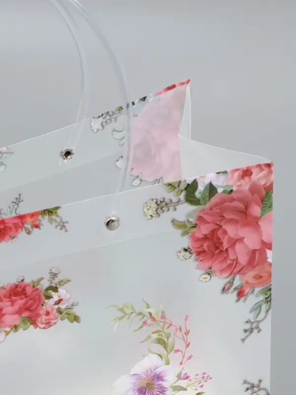 Пакет подарочный прозрачный , "Нежность" 30 х 26 х 12