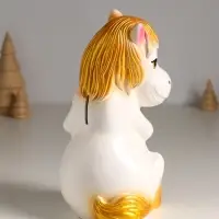 Копилка "Лошадь с сердцем" 23 см, белый с золотом Копилка "Лошадь с сердцем" 23 см, белый с золотом