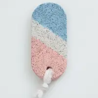 Пемза для педикюра, с подвесом, 9×4 см, в коробке, разноцветная