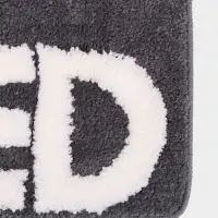 Коврик Доляна Get Naked, 50&times;80 см, микрофибра, темно-серый