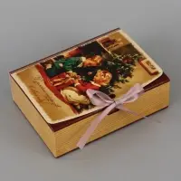 Коробка подарочная, самосборная &laquo;Приятных сюрпризов&raquo;, 16.5&times;12&times;5 см