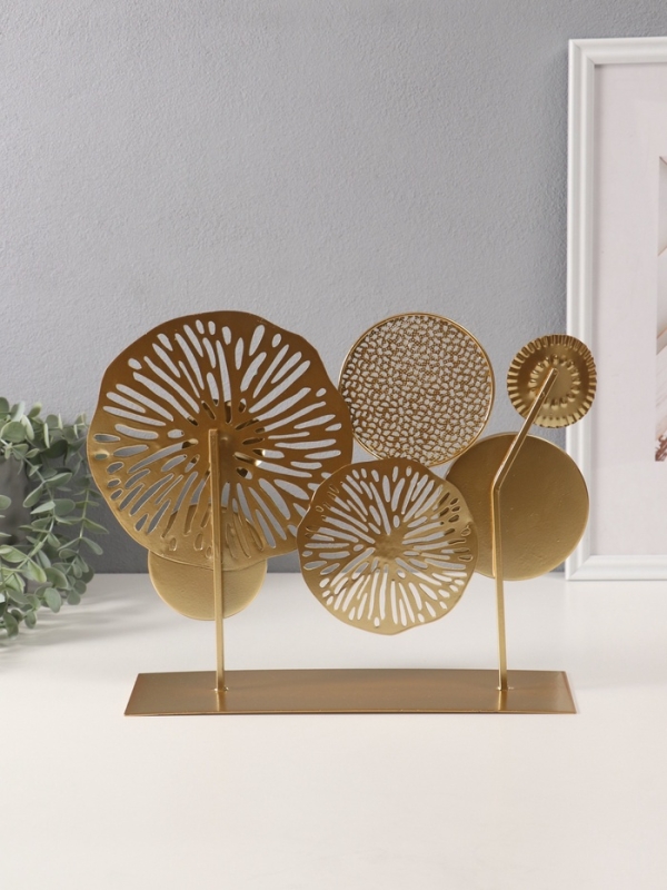 Сувенир металл, зеркало  Сувенир металл, зеркало "Тропический гербарий" 9х30х26,5 см