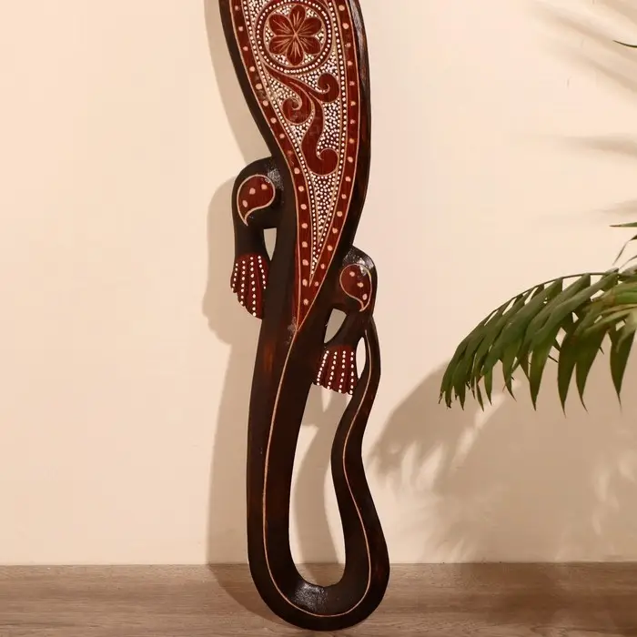 Панно настенное  Панно настенное "Геккон народный" 14х1х100 см