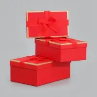 Набор подарочных коробок 3 в 1, прямоугольные 23&times;16&times;9.5 21&times;14&times;8.0 19&times;12&times;6.5 см