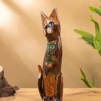 Интерьерный сувенир &laquo;Кошка с совой&raquo;, 30 см