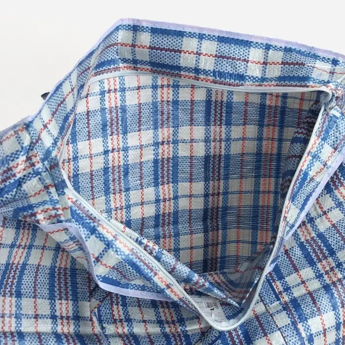 Сумка хозяйственная на молнии, 47 л, 60&times;13&times;60 см, синяя