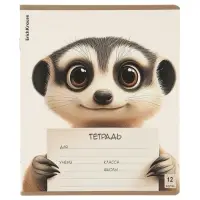 Тетрадь 12 листов в клетку ErichKrause Note Friends, МИКС