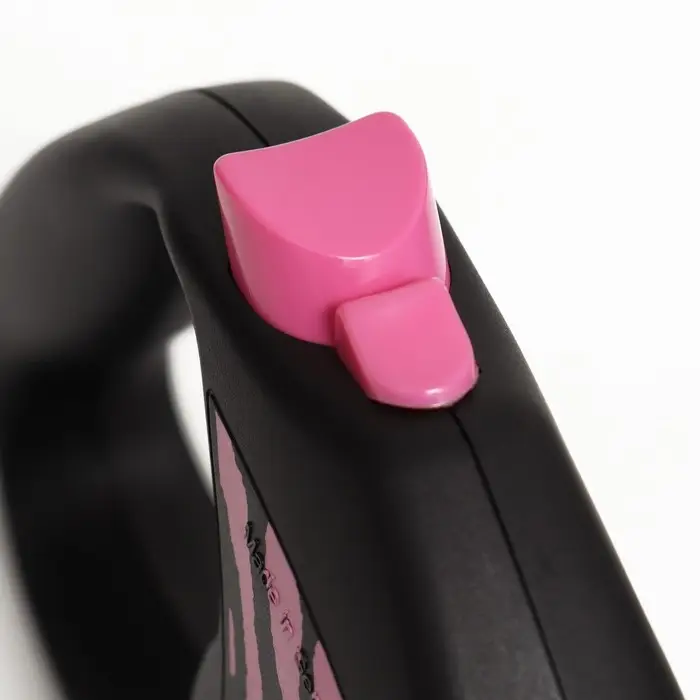Рулетка Flexi Safari cord M, 5 м, трос, до 20 кг, розовая зебра (pink Zebra)
