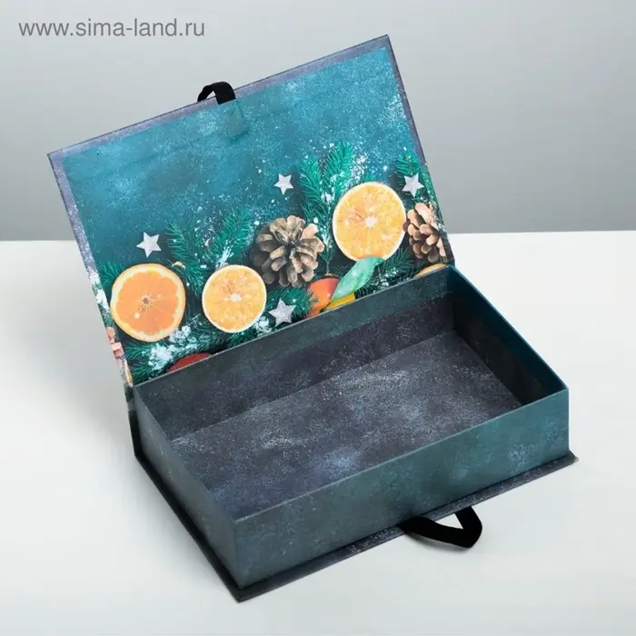 Коробка подарочная - книга &laquo;С Новым годом&raquo;, 20&times;12.5&times;5 см