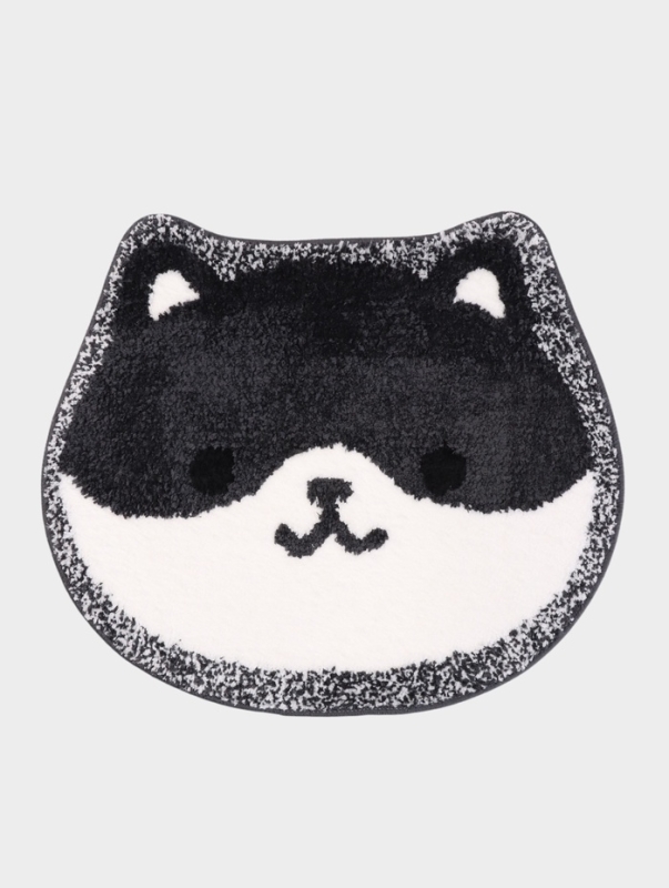 Коврик Доляна Kitty, 55×64 см, ворс 1 см, микрофибра, белый Коврик Доляна Kitty, 55×64 см, ворс 1 см, микрофибра, белый