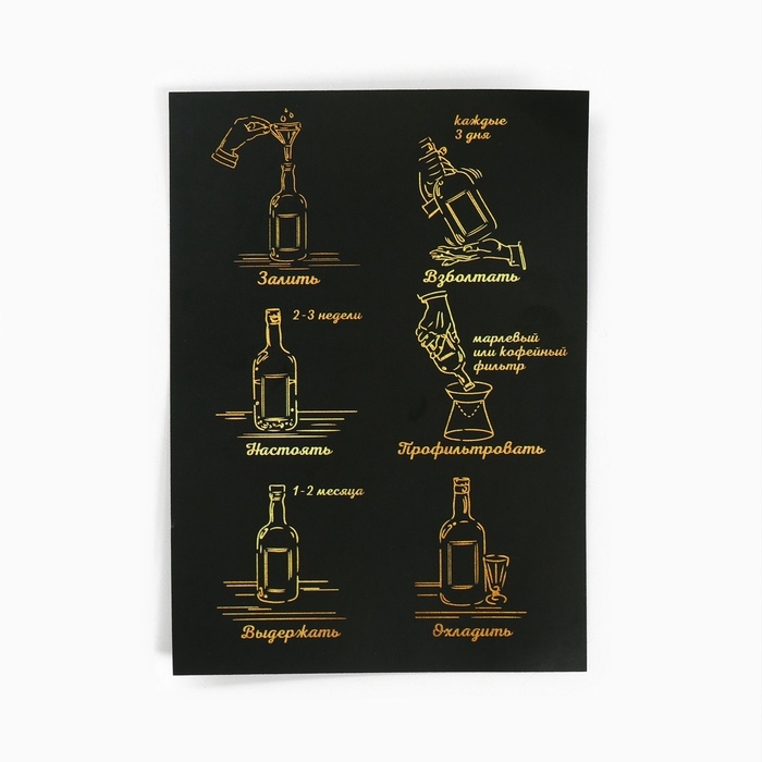 Подарочный набор для приготовления настойки «Коньяк по-латгальски», набор трав и специй 20 г., бутылка 500 мл., инструкция