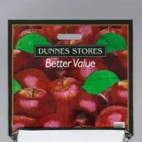 Пакет &laquo;Яблоко&raquo;, полиэтиленовый с вырубной ручкой, 45&times;45 + 3 см, 65 мкм