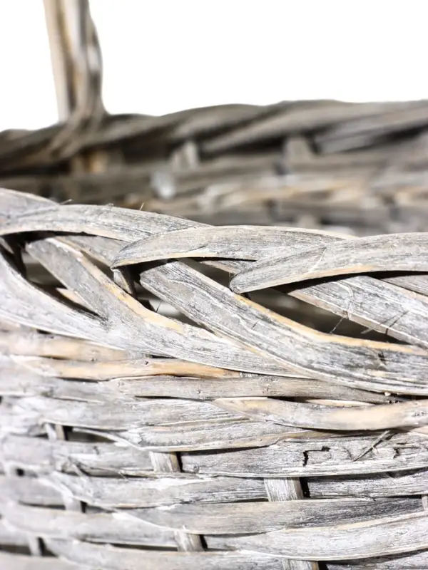 Корзина плетёная для хранения Penelope, лоза, с ручкой, серая, набор 3 шт.