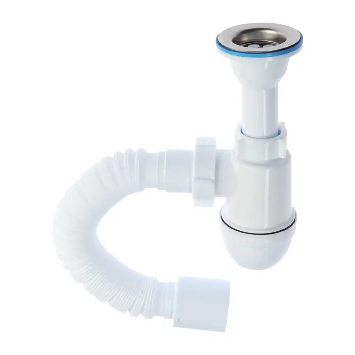 Сифон универсальный &laquo;АНИ Пласт&raquo; Варяг C5510, 1 1/2" &times; 40 мм, с гибкой трубой 40&times;50 мм