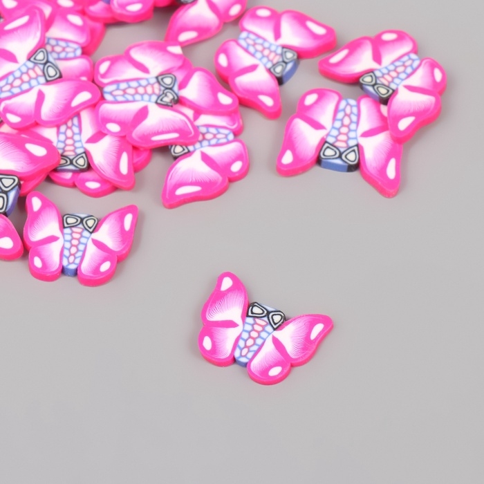 Декор для творчества PVC "Розовые бабочки" набор 20 гр 0,3х1,7х1,9 см