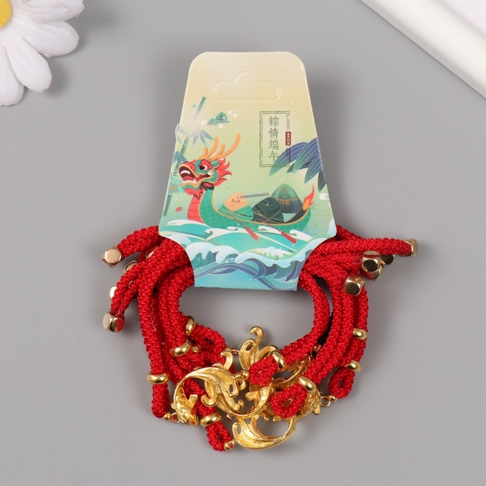 Браслет фен-шуй Браслет фен-шуй "Растительный узор" регулируемая длина набор 5 шт