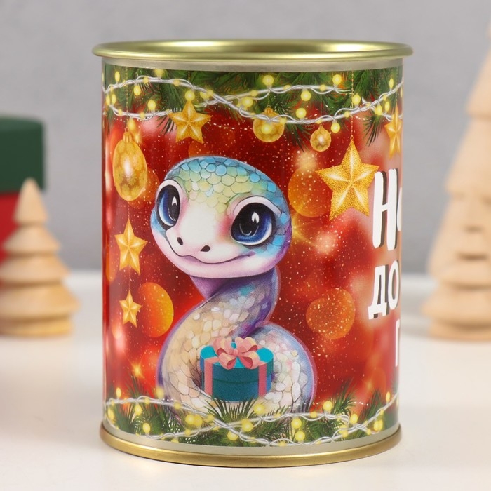 Копилка-банка металл Копилка-банка металл "Накопи до нового года"
