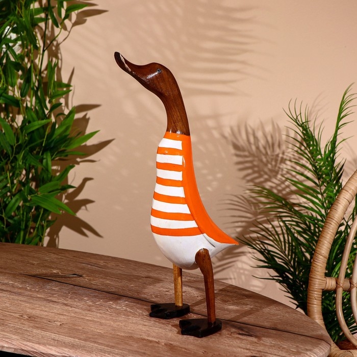 Сувенир "Утка в оранжевом" дерево 45 см