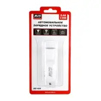 USB автомобильное зарядное устройство AVS 2 порта UC-433 (2,4А)