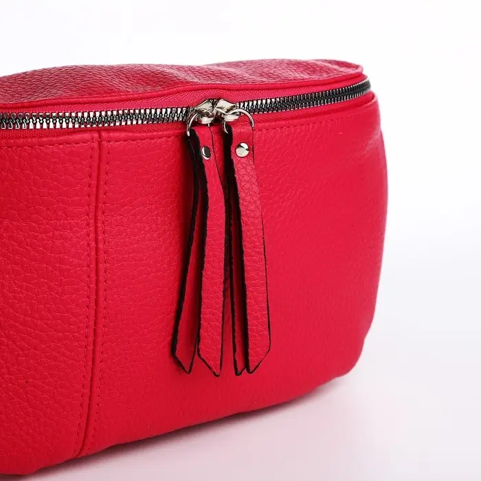 Сумка женская кросс-боди на молнии, 34&times;11&times;17 см, фуксия