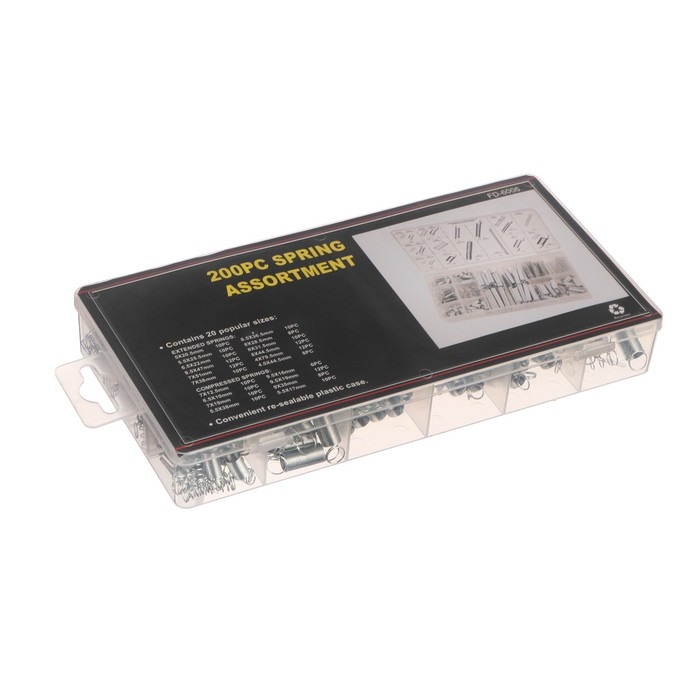 Пружина, 20 видов, набор 200 шт