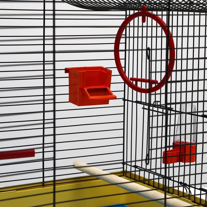 Клетка для попугая Клетка для попугая "Фиона", 3 яруса, 48 х 38 х 53 см, микс цветов