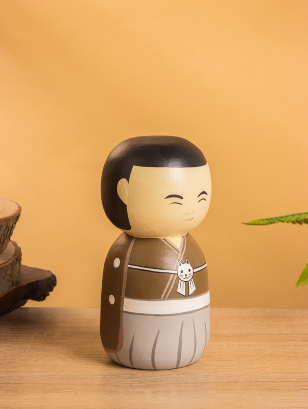 Деревянная кукла кокеши Деревянная кукла кокеши "Макото" 7х7,5х15 см