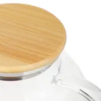 Чайник заварочный тм VETTA Эко, стекло, бамбуковая крышка,  1000мл