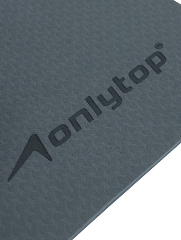 Коврик для фитнеса и йоги ONLYTOP, 183x61x 0,8 см, цвет графитовый/темно-серый Коврик для фитнеса и йоги ONLYTOP, 183x61x 0,8 см, цвет графитовый/темно-серый