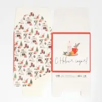 Коробка подарочная новогодняя складная «Хюгге», 18 х 18 х 18 см, Новый год