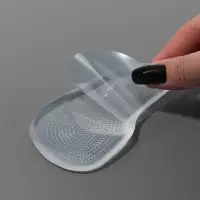 Полустельки для обуви, на клеевой основе, силиконовые, 12.5&times;6.4 см, пара, прозрачные