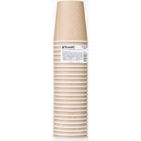 Стакан одноразовый бум двухслойный d-80мм 250мл Waffle Craft (25шт/уп)