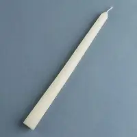 Свеча античная, 2,2х 25  см, лакированная белая