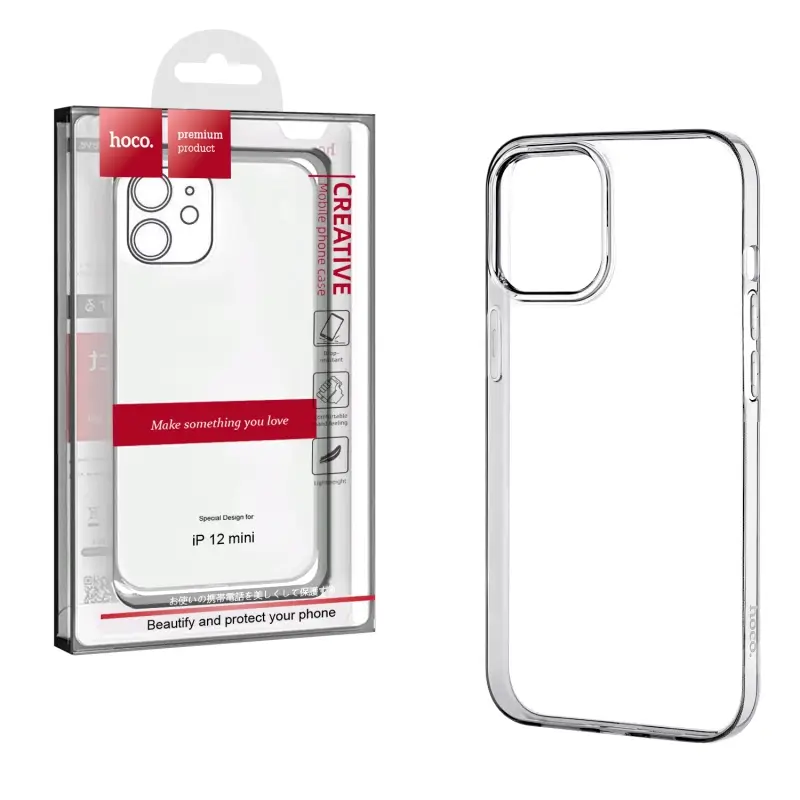Чехол iPh 12 Mini (5.4) Hoco TPU прозрачный