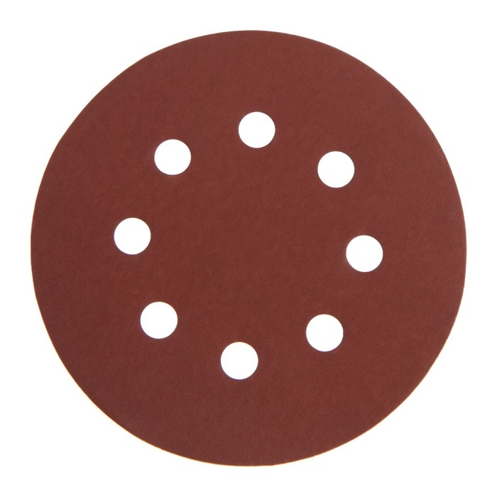 Круг абразивный шлифовальный под Круг абразивный шлифовальный под "липучку" ТУНДРА, перфорированный, 125 мм, Р1000, 10 шт.