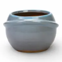 Декоративный горшок для цветов &laquo;Сатурн&raquo;, 6&times;8.8&times;8.5 см, керамический, голубое, Greengo