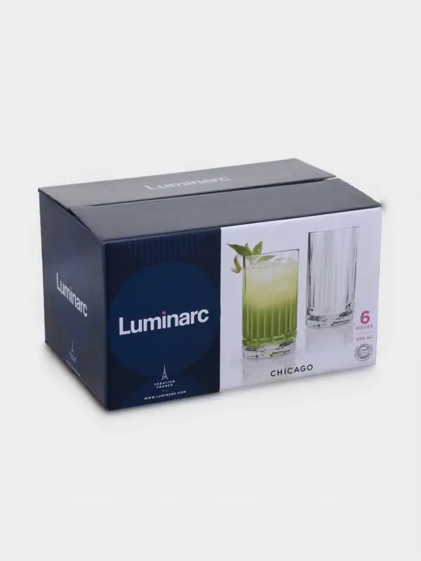 Стакан высокий "Чикаго" 380 мл, 6 шт.