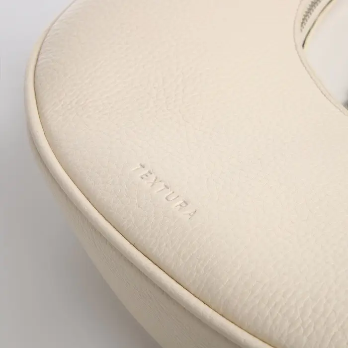 Сумка женская багет TEXTURA на молнии, 28&times;7&times;26 см, молочная