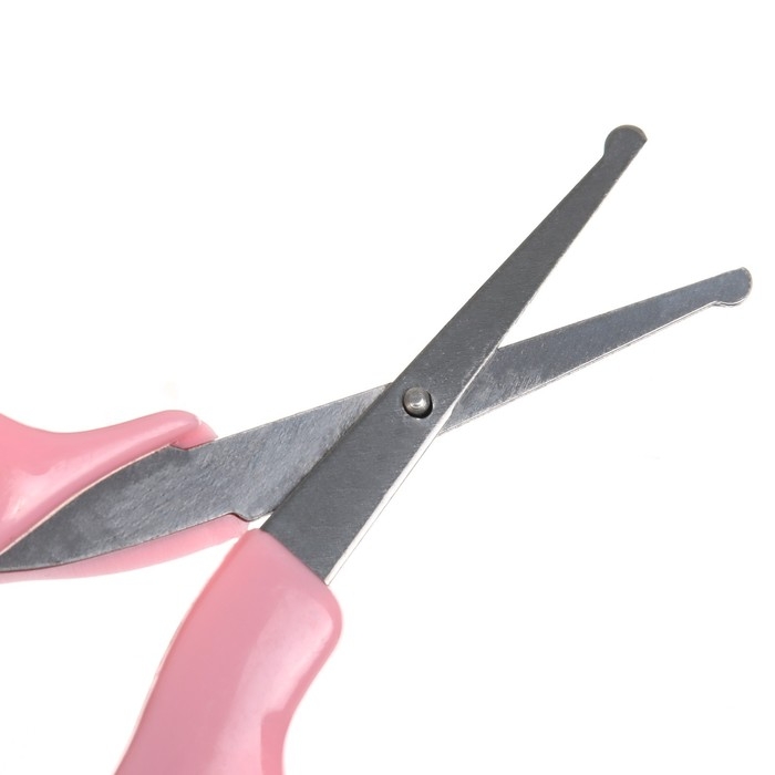 Детский маникюрный набор (ножницы, книпсер, пилка, пинцет), цвет розовый Детский маникюрный набор (ножницы, книпсер, пилка, пинцет), цвет розовый