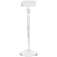 Ценникодержатель на круглой подставке со штангой, выс.10см, ш.38мм,10шт/уп